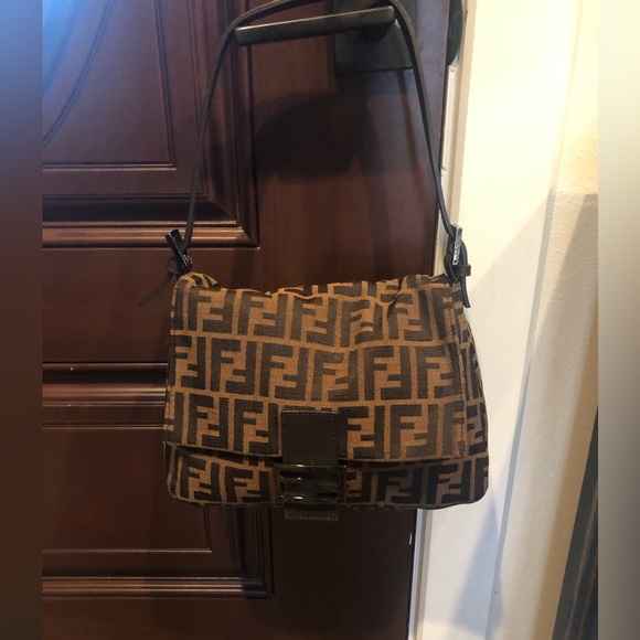 Fendi Handbags - FENDI VINTAGE ZUCCA MAMA BAG FF large brown from my personal collection.
